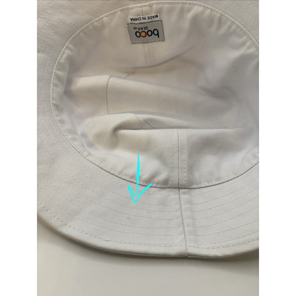 HOKA Bucket Hat Logo White Orange Unisex OS One Size 100% Cotton Unisex Trendy - Picture 7 of 11